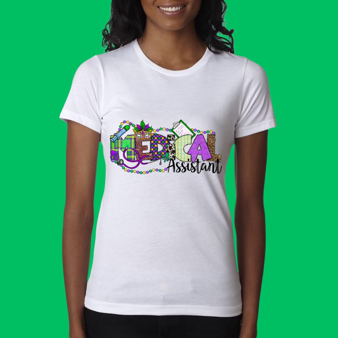 Medical Assistant Mardi Gras Unisex Shirt