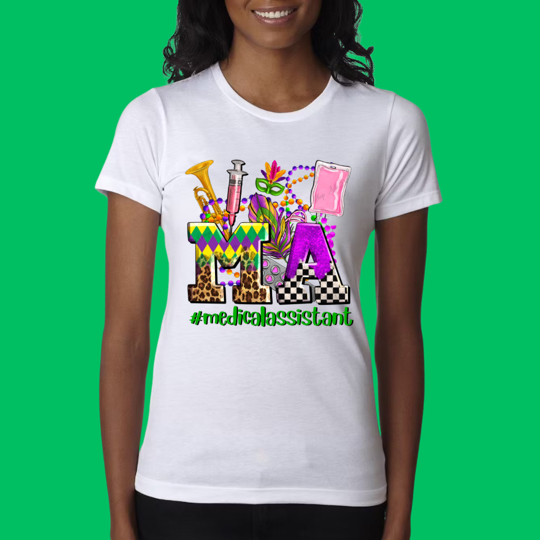 Medical Assistant Mardi Gras Unisex Shirt