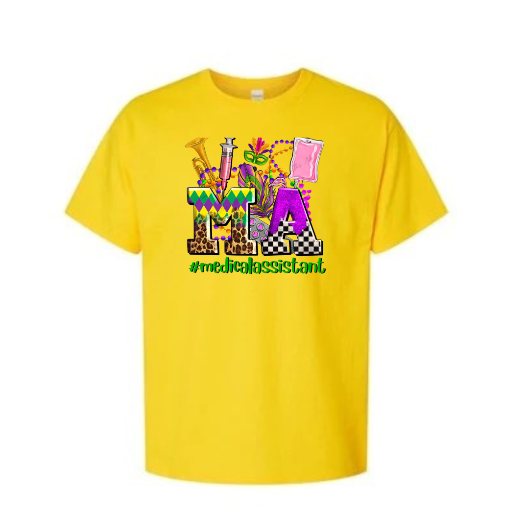 Medical Assistant Mardi Gras Unisex Shirt