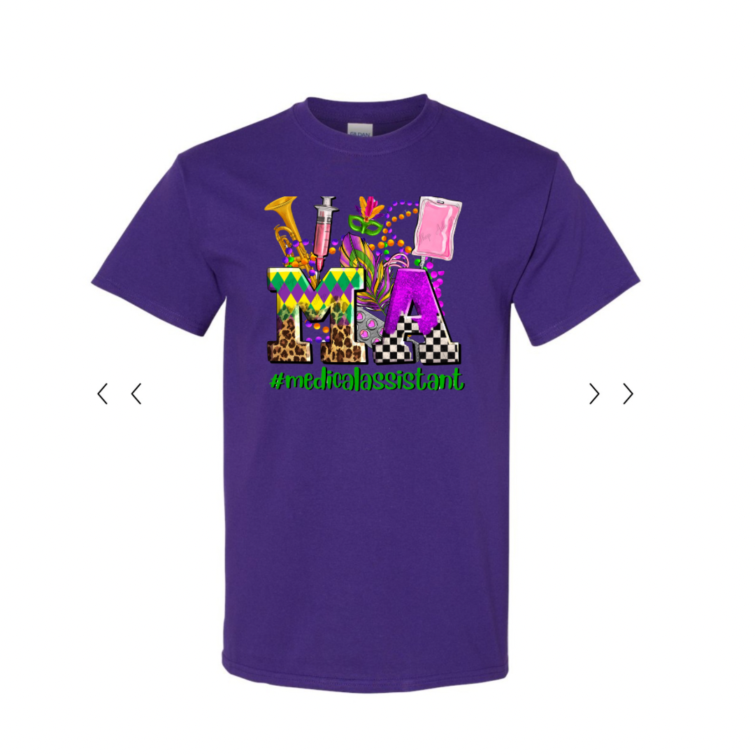 Medical Assistant Mardi Gras Unisex Shirt