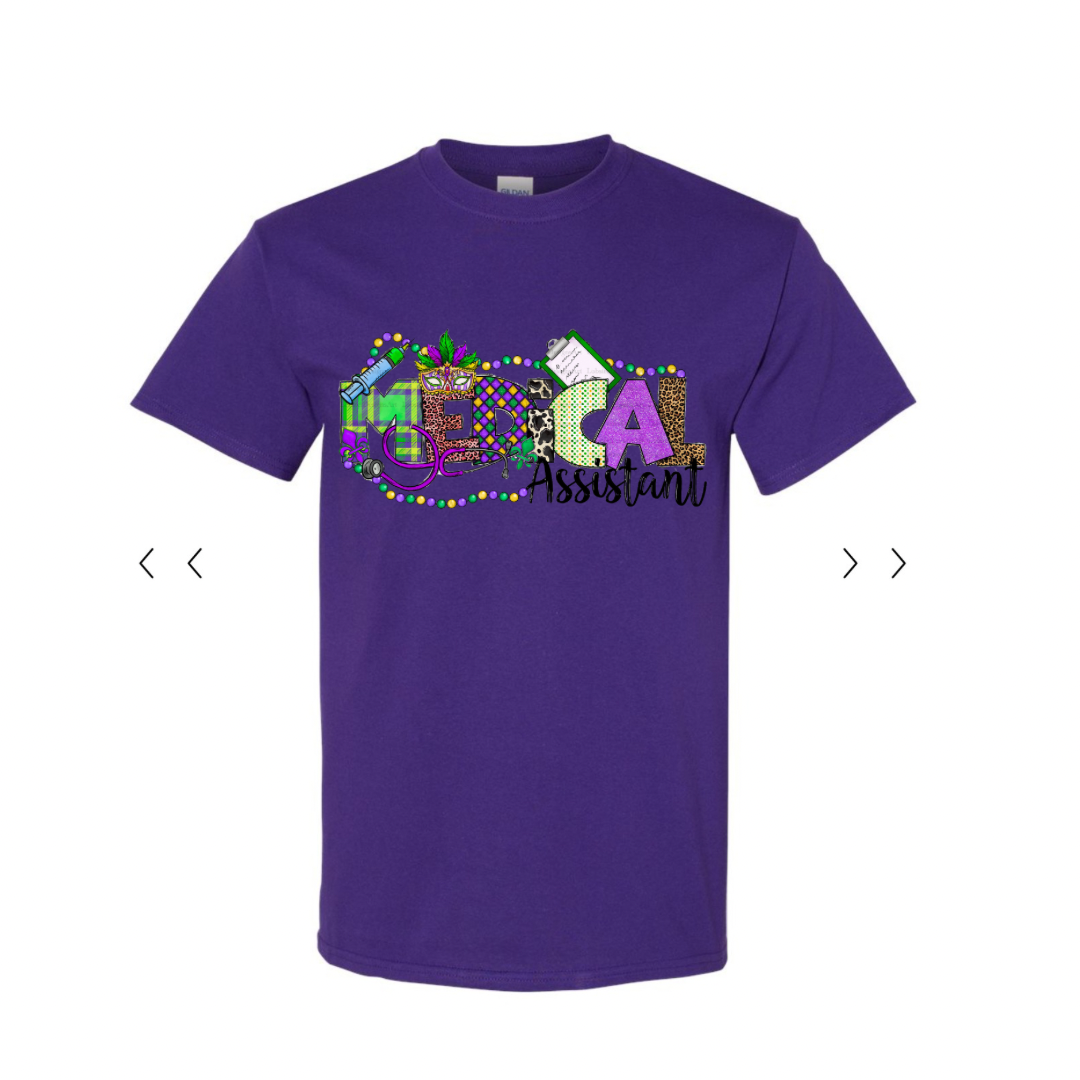 Medical Assistant Mardi Gras Unisex Shirt