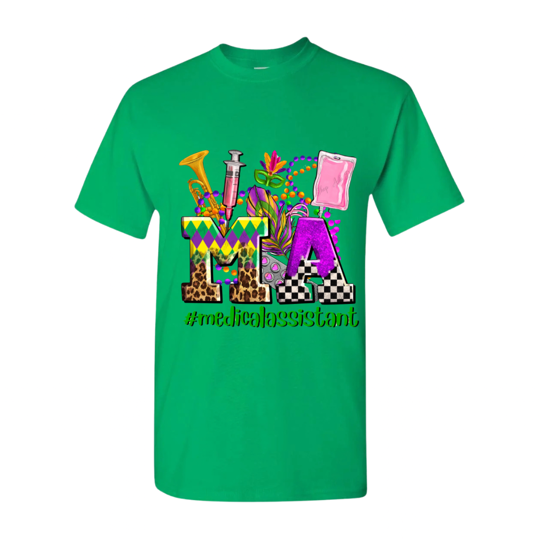 Medical Assistant Mardi Gras Unisex Shirt