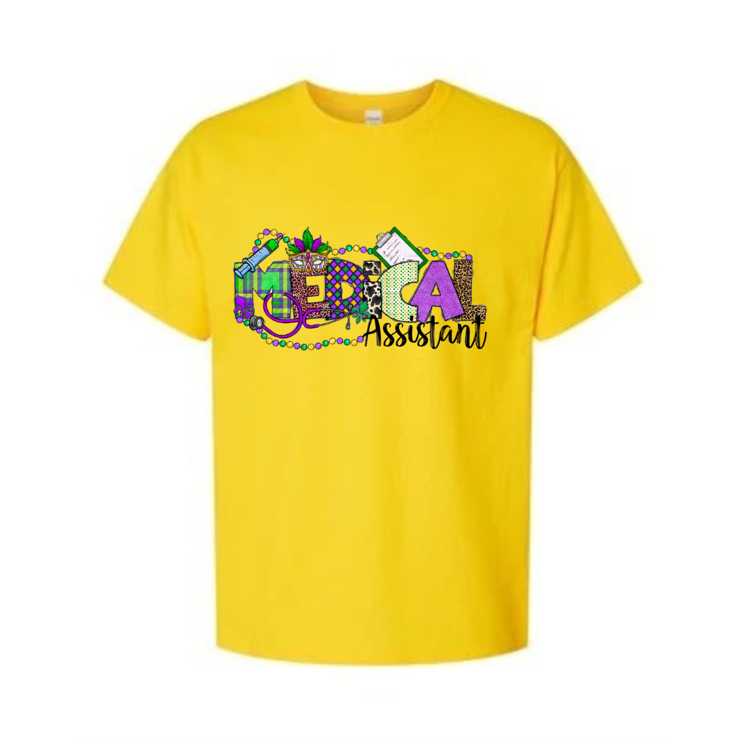 Medical Assistant Mardi Gras Unisex Shirt